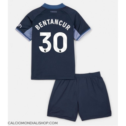 Maglie da calcio Tottenham Hotspur Rodrigo Bentancur #30 Seconda Maglia Bambino 2023-24 Manica Corta (+ Pantaloni corti)